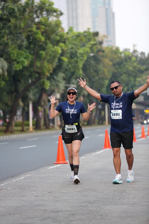Race photo from KEMLU RUN 2025