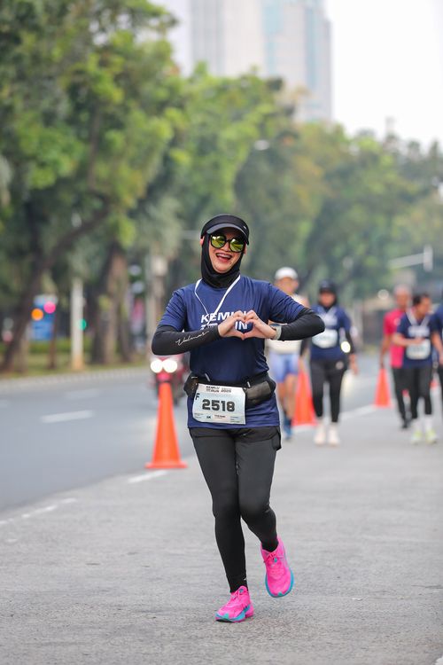 Race photo from KEMLU RUN 2025