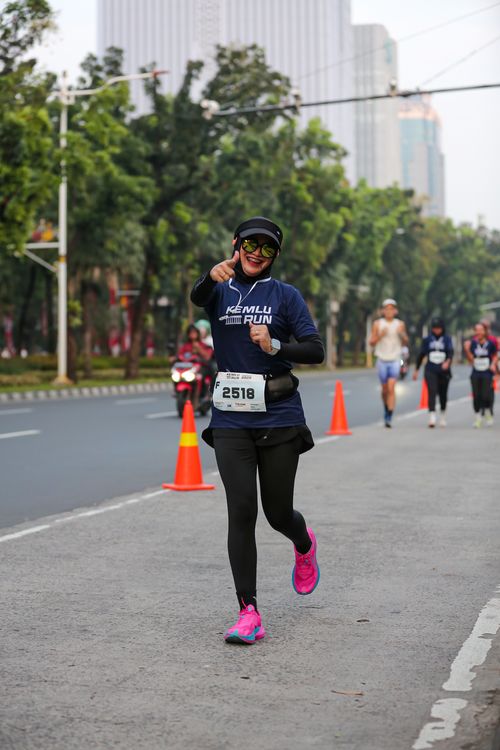Race photo from KEMLU RUN 2025