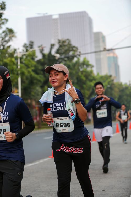 Race photo from KEMLU RUN 2025