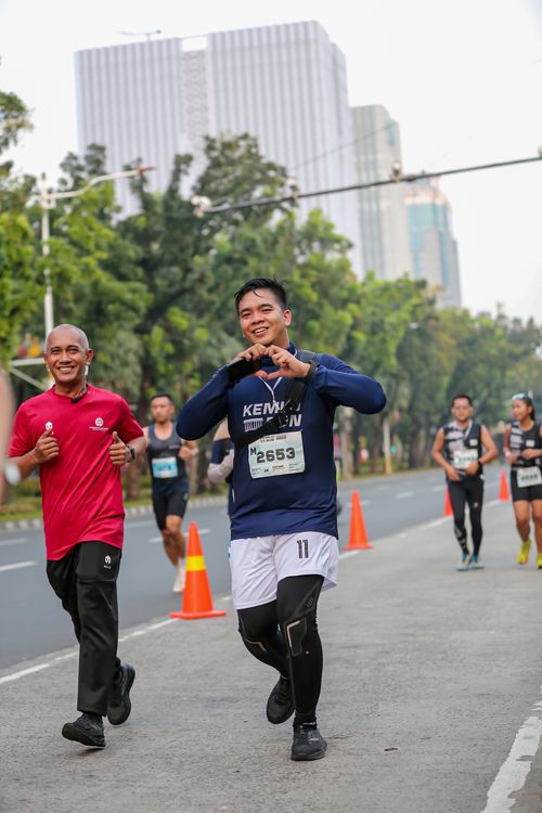 Race photo from KEMLU RUN 2025