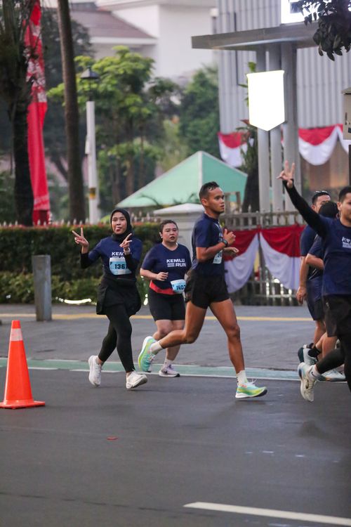Race photo from KEMLU RUN 2025