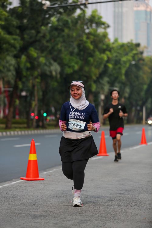 Race photo from KEMLU RUN 2025