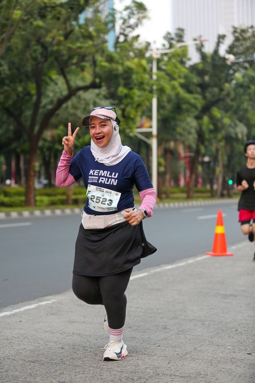 Race photo from KEMLU RUN 2025