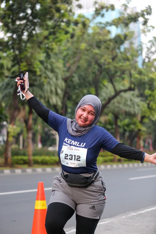 Race photo from KEMLU RUN 2025