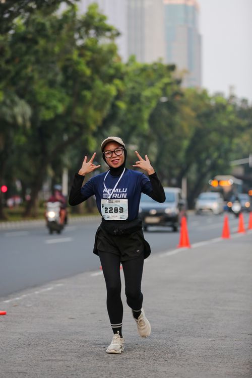 Race photo from KEMLU RUN 2025