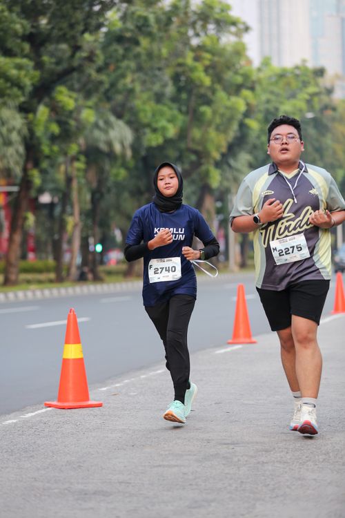 Race photo from KEMLU RUN 2025
