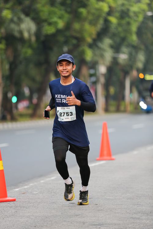 Race photo from KEMLU RUN 2025