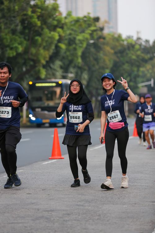 Race photo from KEMLU RUN 2025