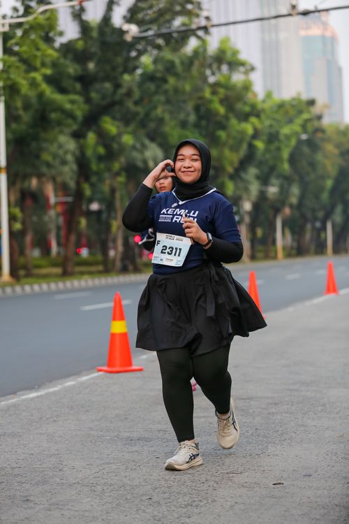 Race photo from KEMLU RUN 2025