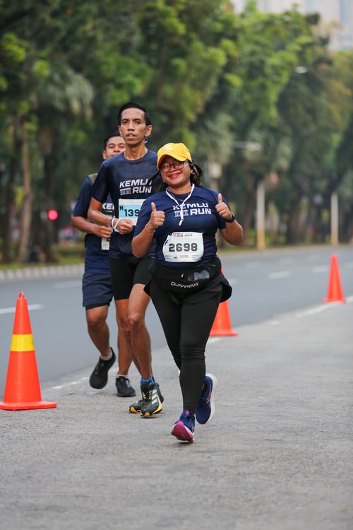 Race photo from KEMLU RUN 2025