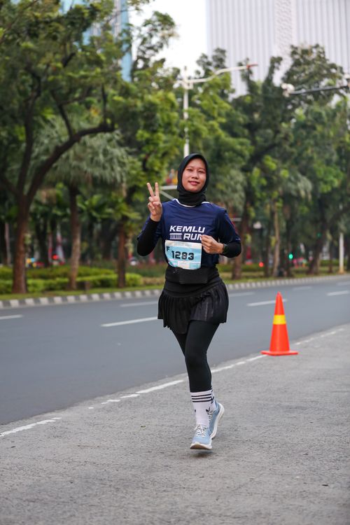 Race photo from KEMLU RUN 2025