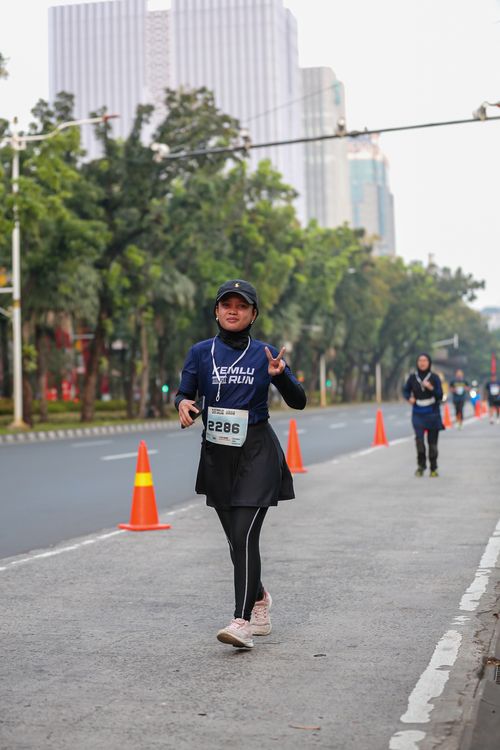 Race photo from KEMLU RUN 2025