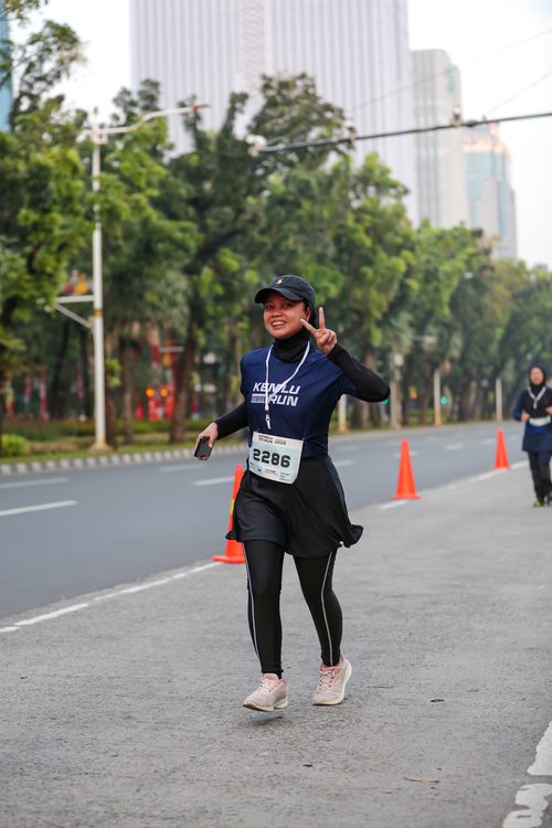 Race photo from KEMLU RUN 2025