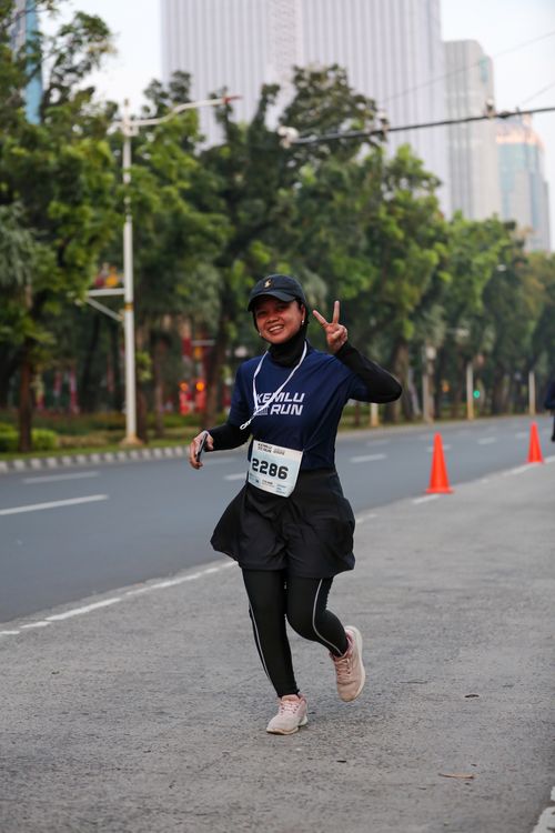 Race photo from KEMLU RUN 2025