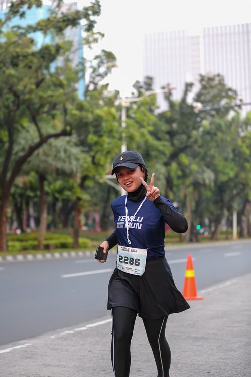 Race photo from KEMLU RUN 2025