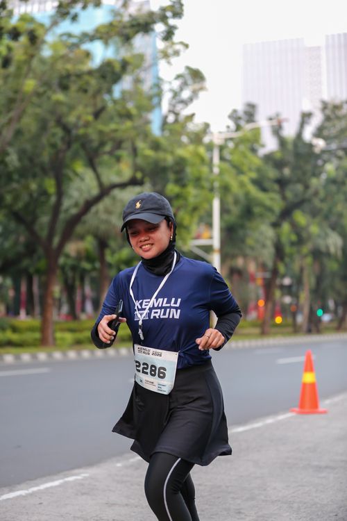 Race photo from KEMLU RUN 2025