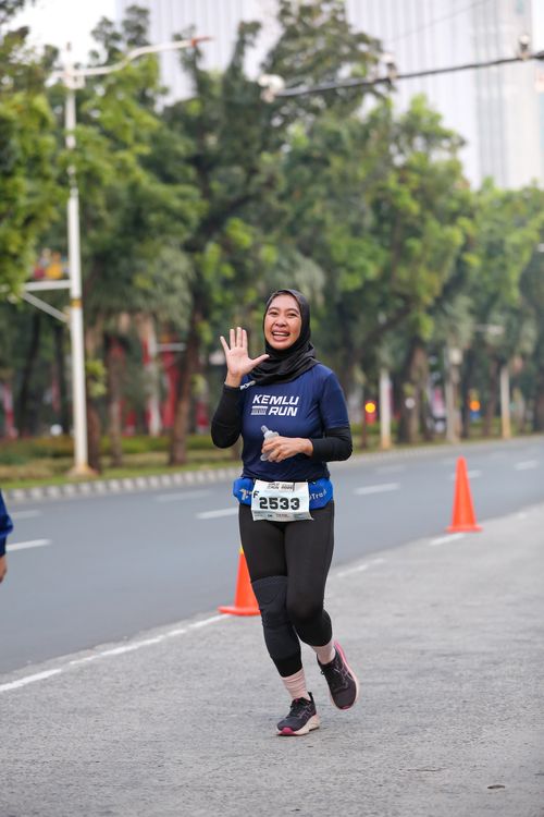 Race photo from KEMLU RUN 2025