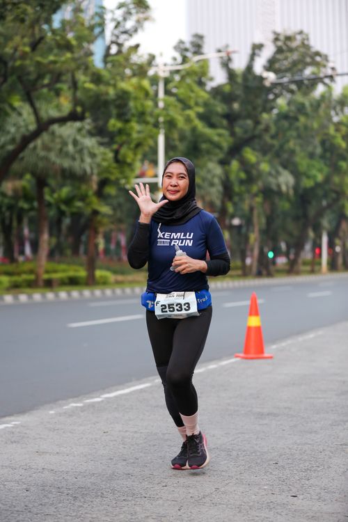 Race photo from KEMLU RUN 2025