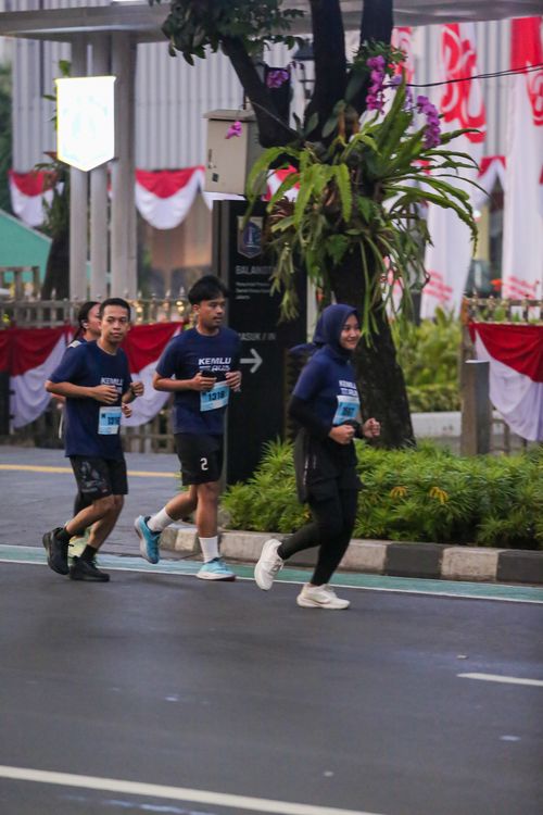 Race photo from KEMLU RUN 2025