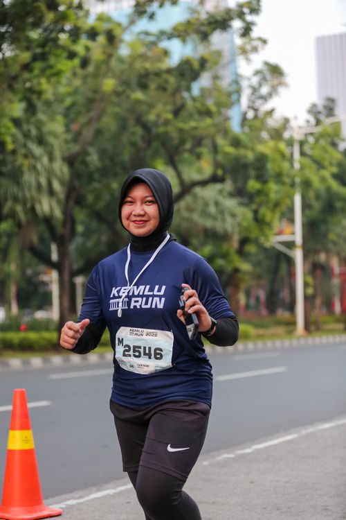 Race photo from KEMLU RUN 2025