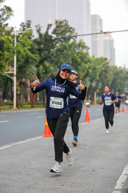 Race photo from KEMLU RUN 2025