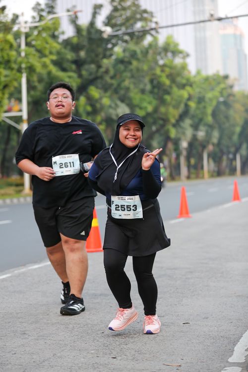 Race photo from KEMLU RUN 2025