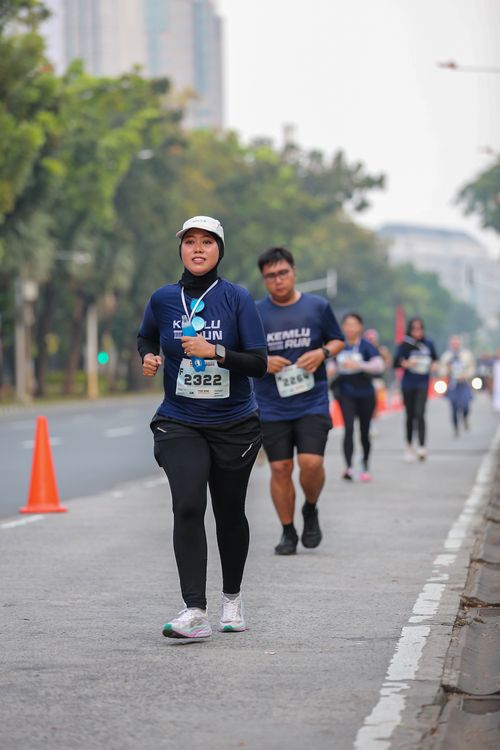 Race photo from KEMLU RUN 2025