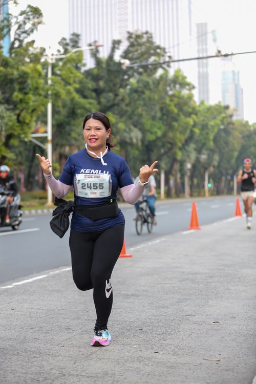 Race photo from KEMLU RUN 2025