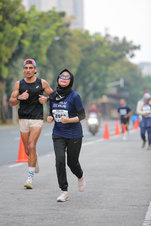 Race photo from KEMLU RUN 2025