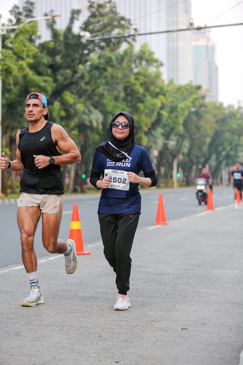 Race photo from KEMLU RUN 2025