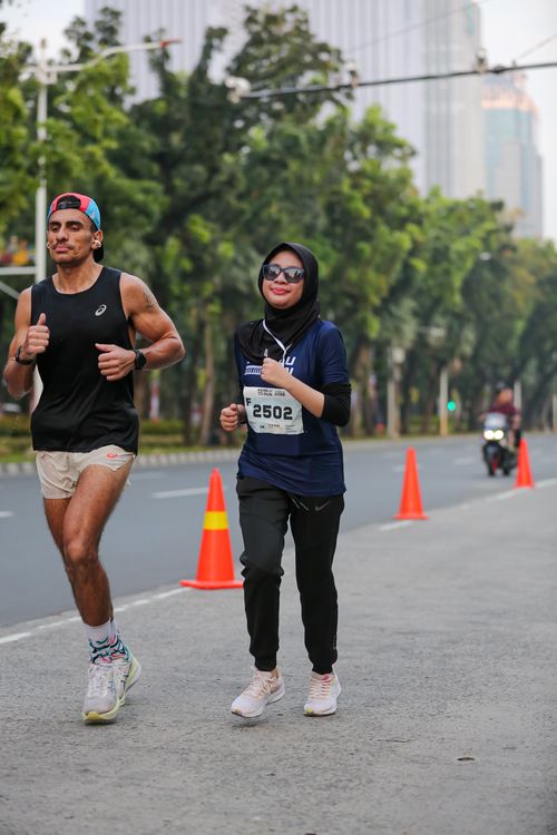 Race photo from KEMLU RUN 2025