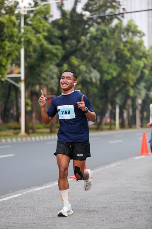 Race photo from KEMLU RUN 2025