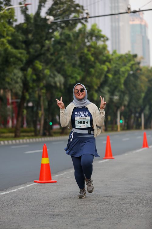 Race photo from KEMLU RUN 2025