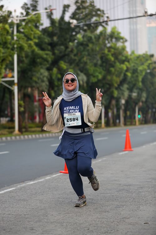 Race photo from KEMLU RUN 2025