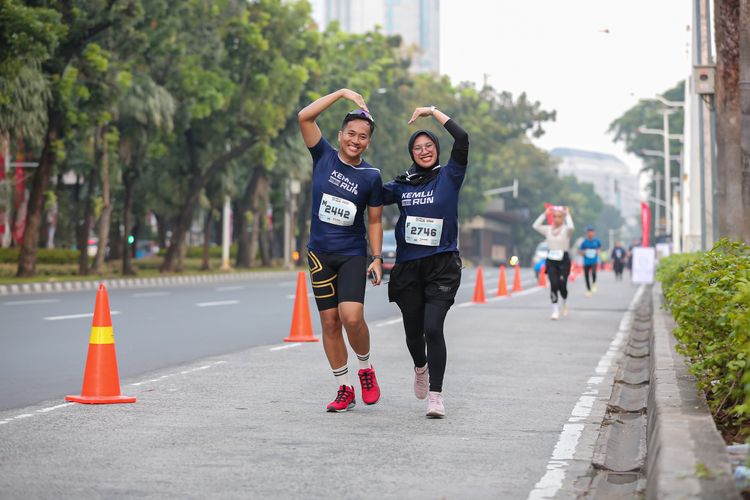 Race photo from KEMLU RUN 2025