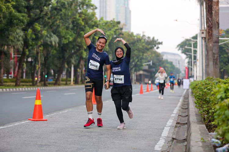 Race photo from KEMLU RUN 2025