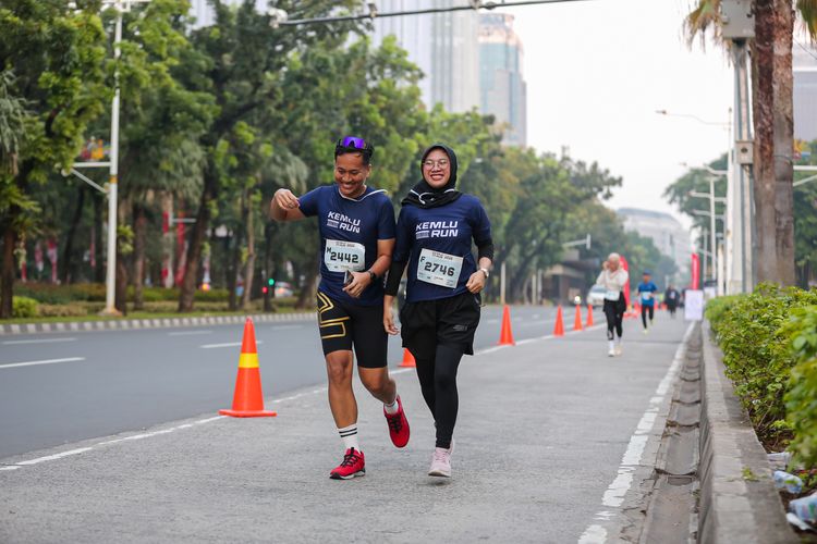 Race photo from KEMLU RUN 2025