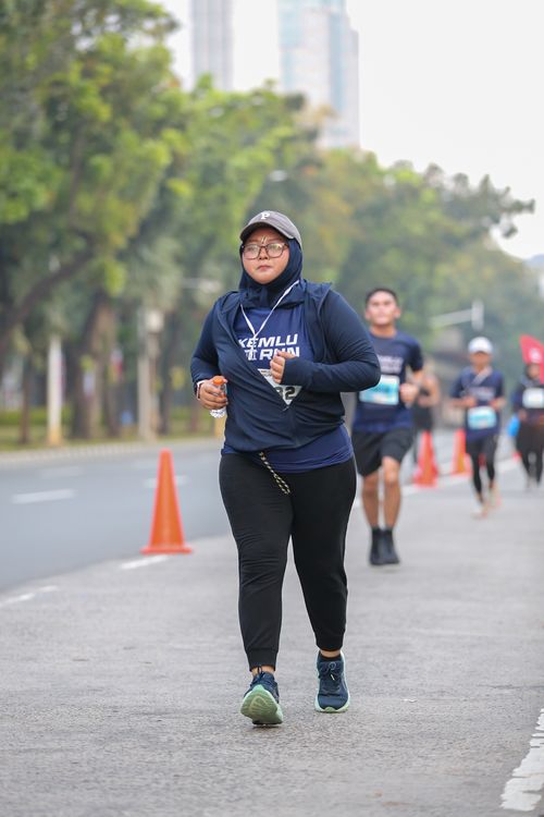 Race photo from KEMLU RUN 2025