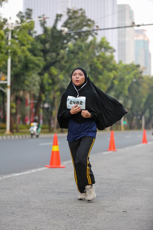 Race photo from KEMLU RUN 2025