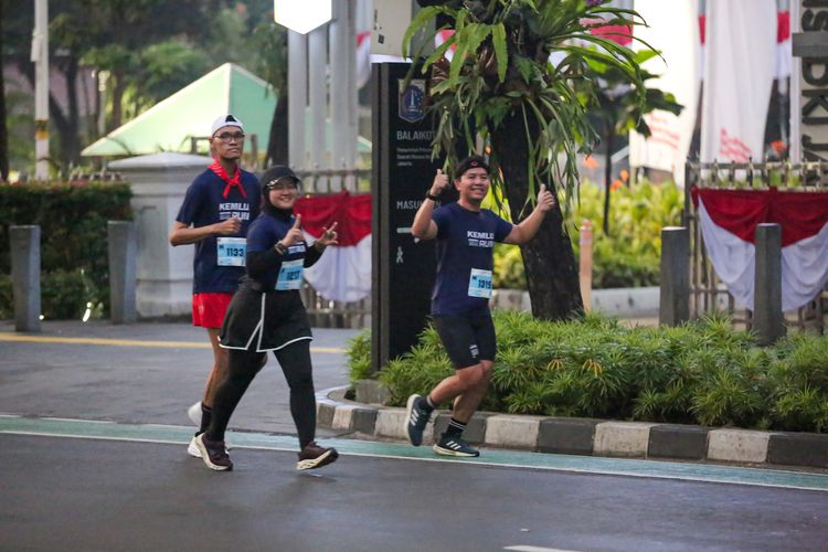 Race photo from KEMLU RUN 2025