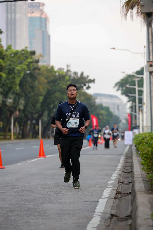 Race photo from KEMLU RUN 2025