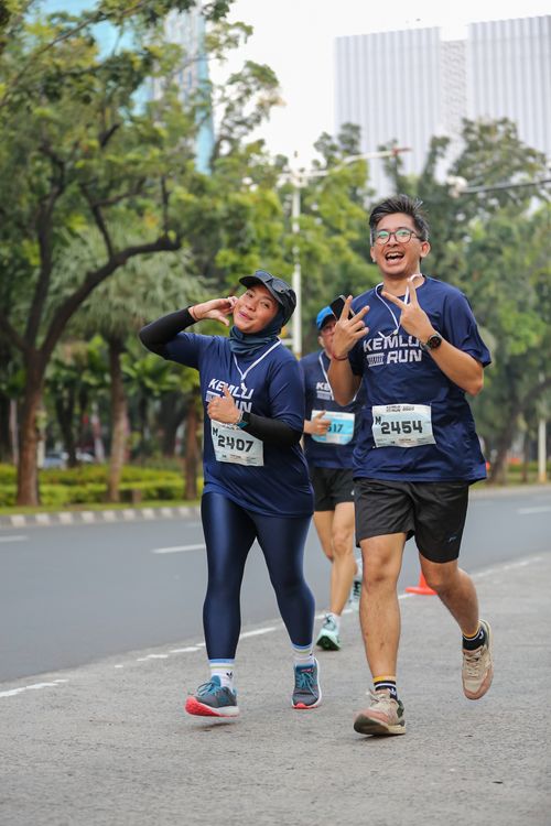 Race photo from KEMLU RUN 2025
