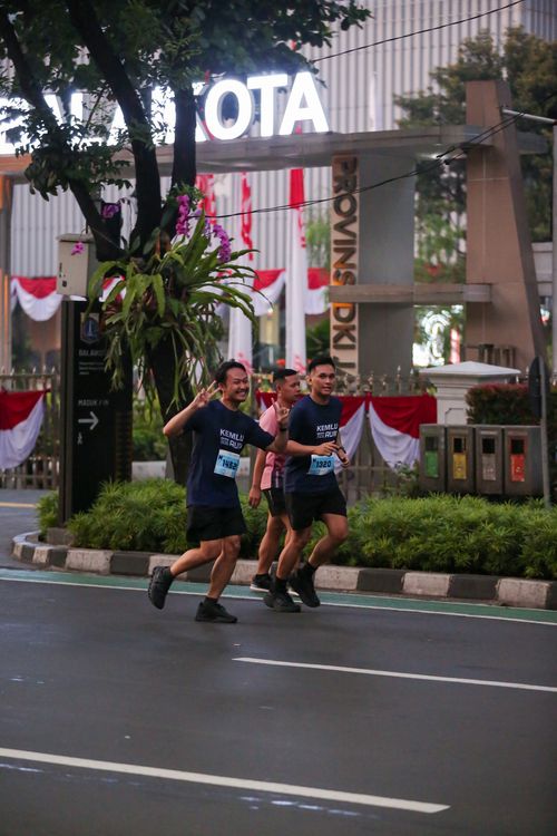 Race photo from KEMLU RUN 2025