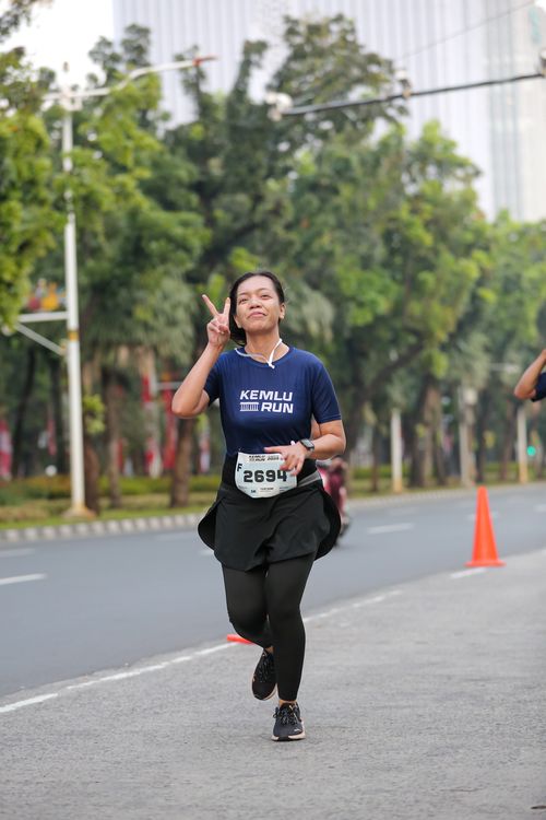 Race photo from KEMLU RUN 2025