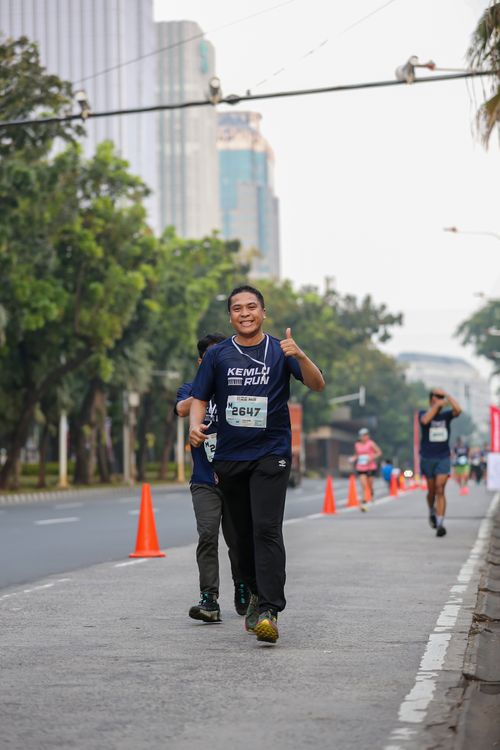 Race photo from KEMLU RUN 2025