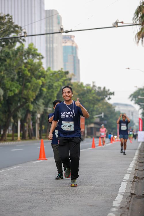Race photo from KEMLU RUN 2025