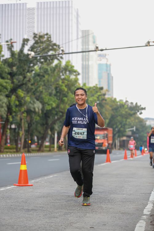 Race photo from KEMLU RUN 2025