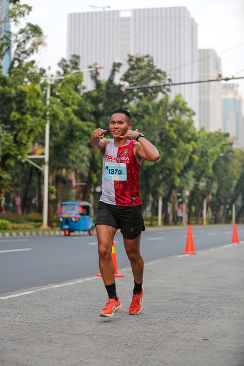 Race photo from KEMLU RUN 2025