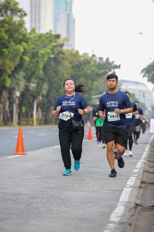 Race photo from KEMLU RUN 2025